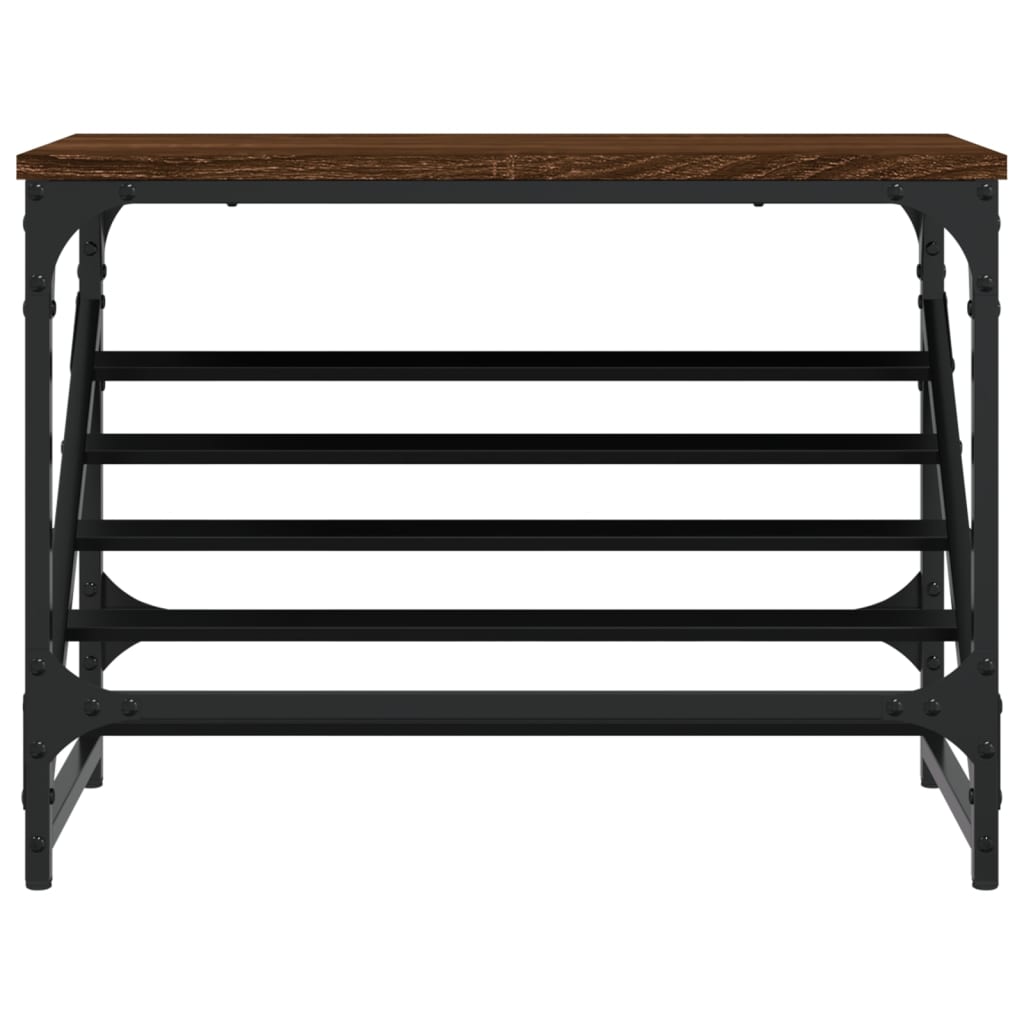 Skohylle brun eik 60x30x45 cm konstruert tre