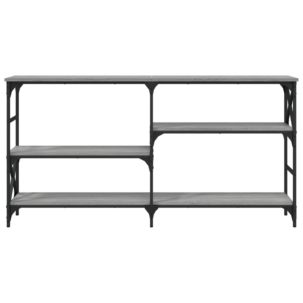 Konsollbord grå sonoma 150x29x76,5 cm konstruert tre