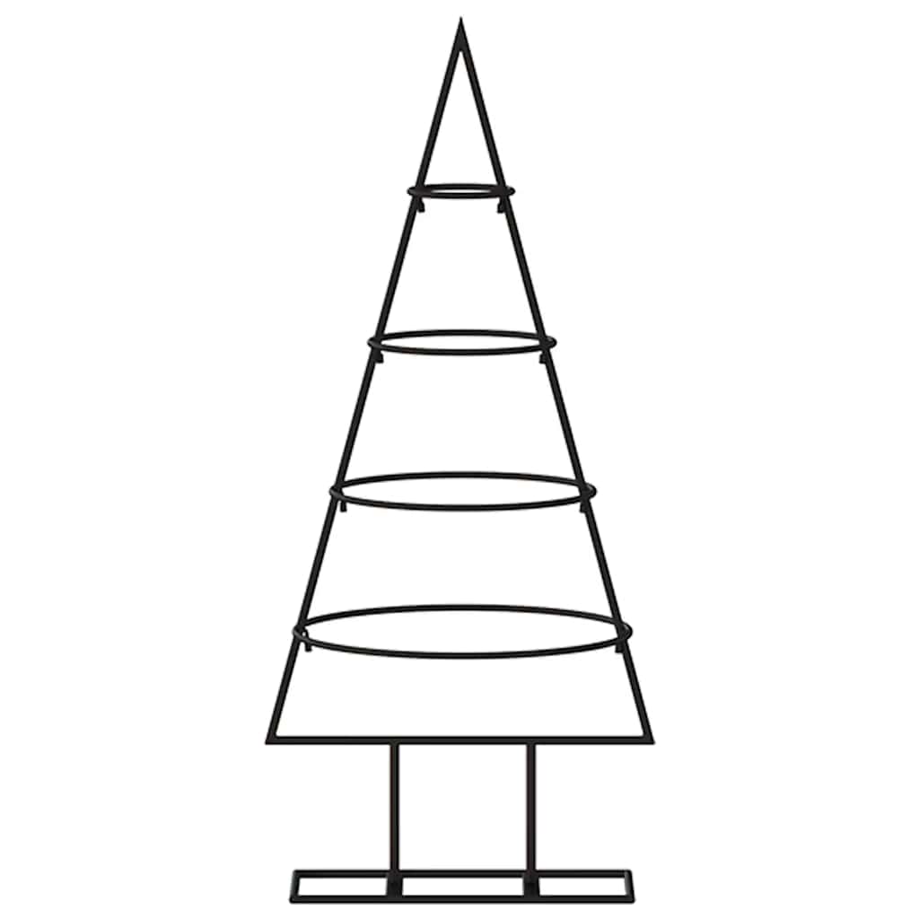 Juletre til dekorasjon metall svart 60 cm