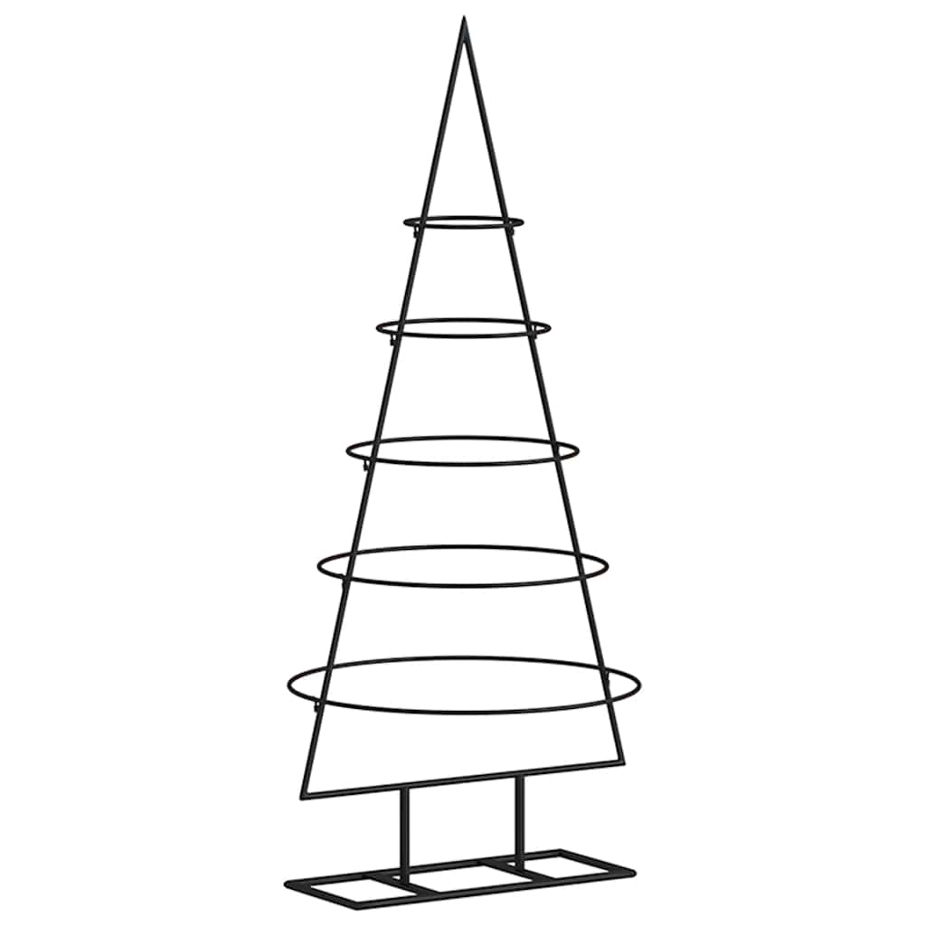 Juletre til dekorasjon metall svart 90 cm