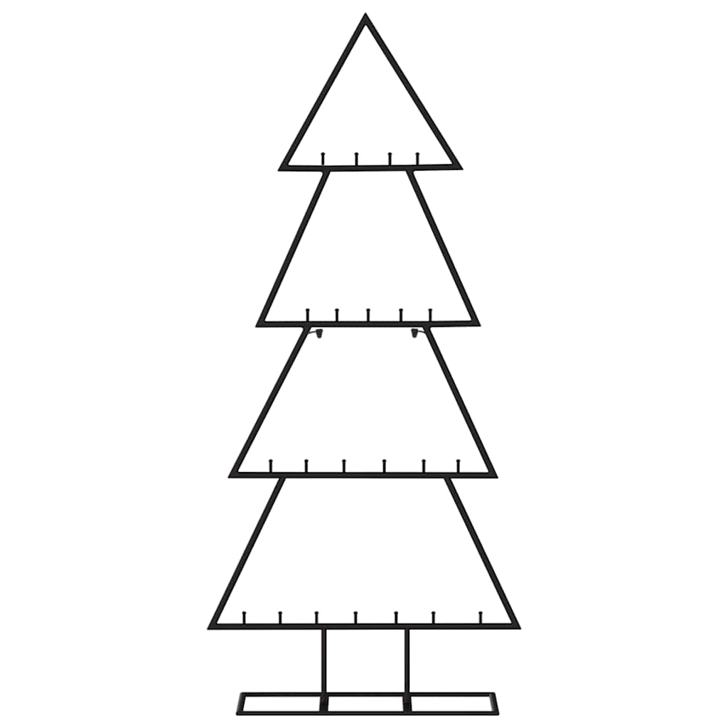 Juletre til dekorasjon metall svart 125 cm