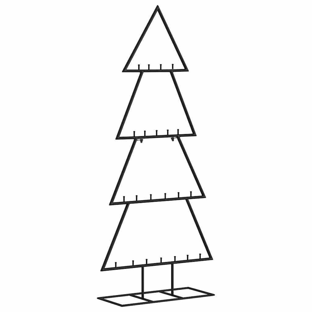Juletre til dekorasjon metall svart 125 cm