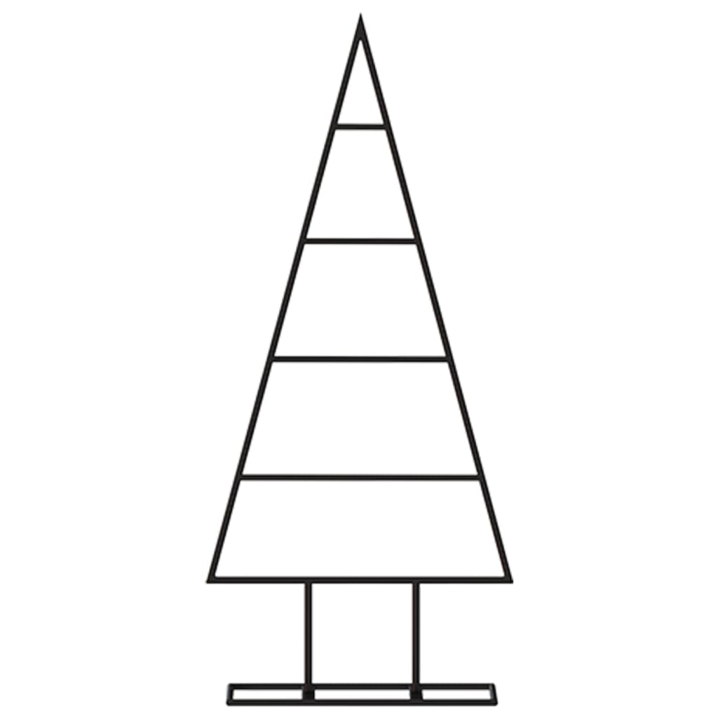 Juletre til dekorasjon metall svart 60 cm