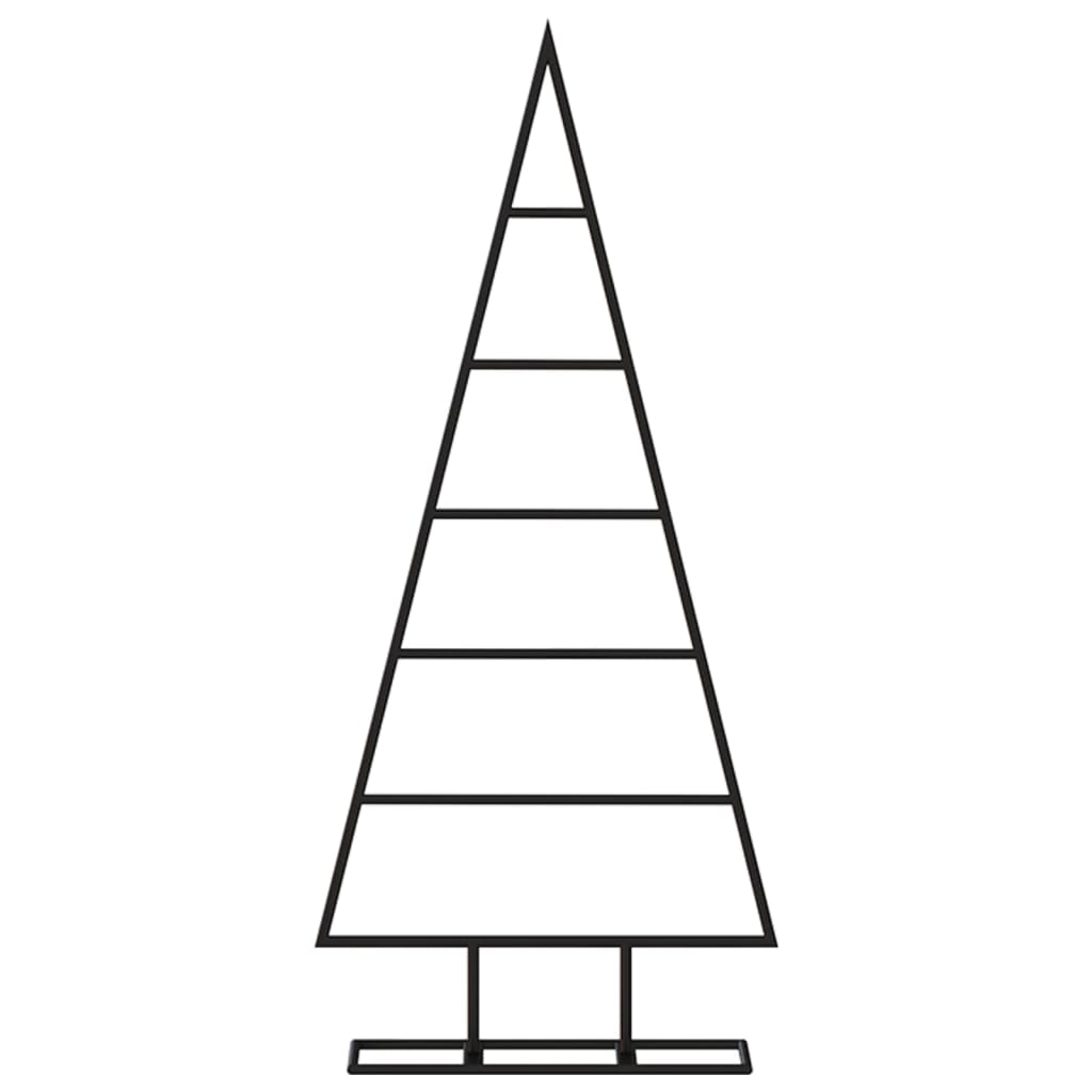 Juletre til dekorasjon metall svart 90 cm
