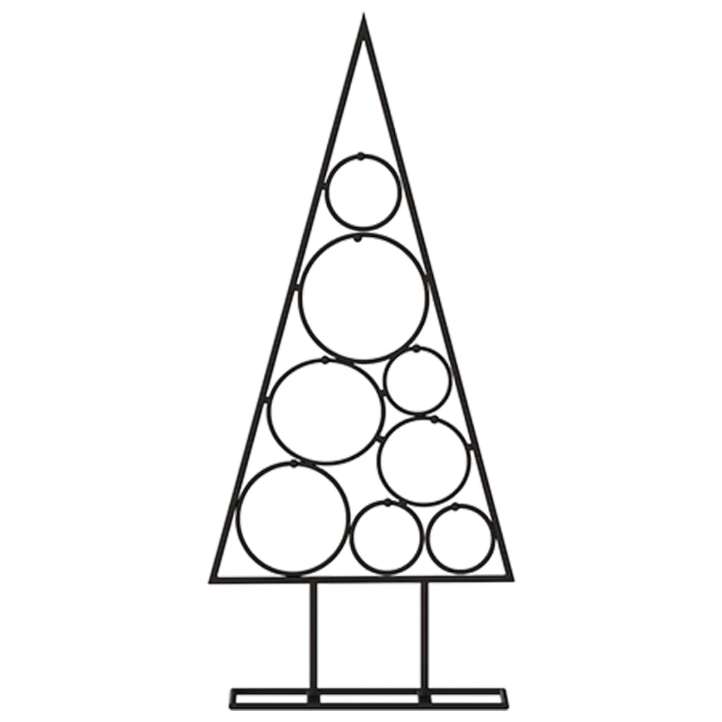 Juletre til dekorasjon metall svart 60 cm