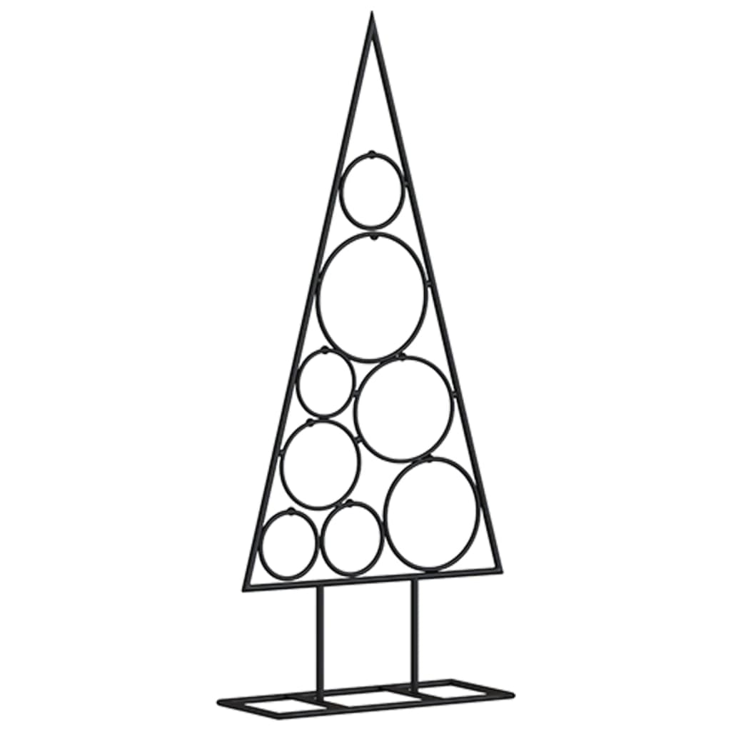 Juletre til dekorasjon metall svart 60 cm