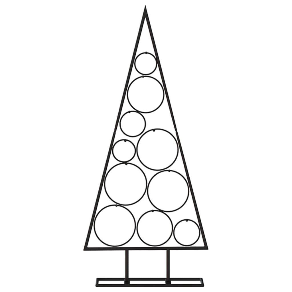 Juletre til dekorasjon metall svart 90 cm
