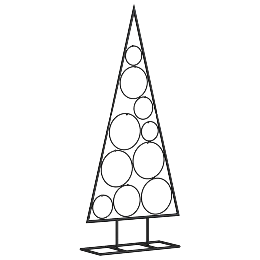 Juletre til dekorasjon metall svart 90 cm