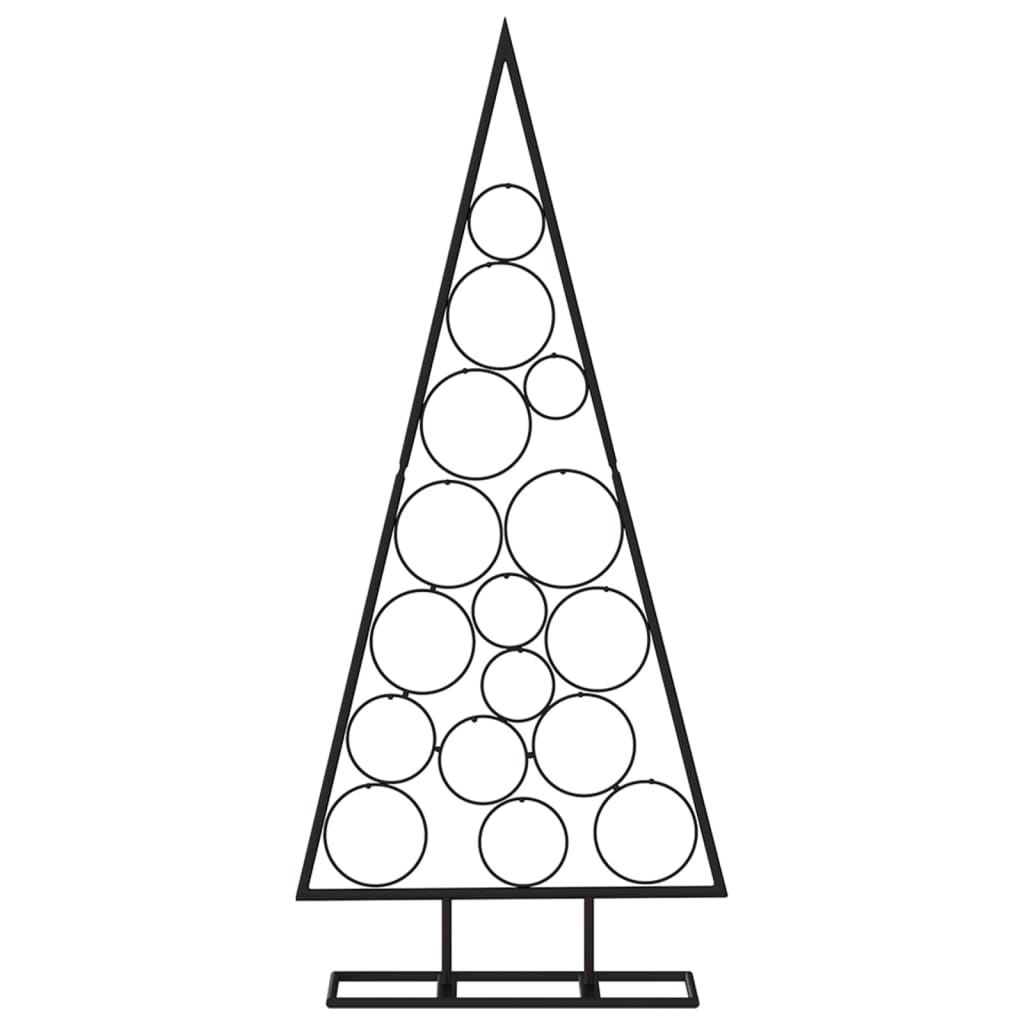 Juletre til dekorasjon metall svart 125 cm