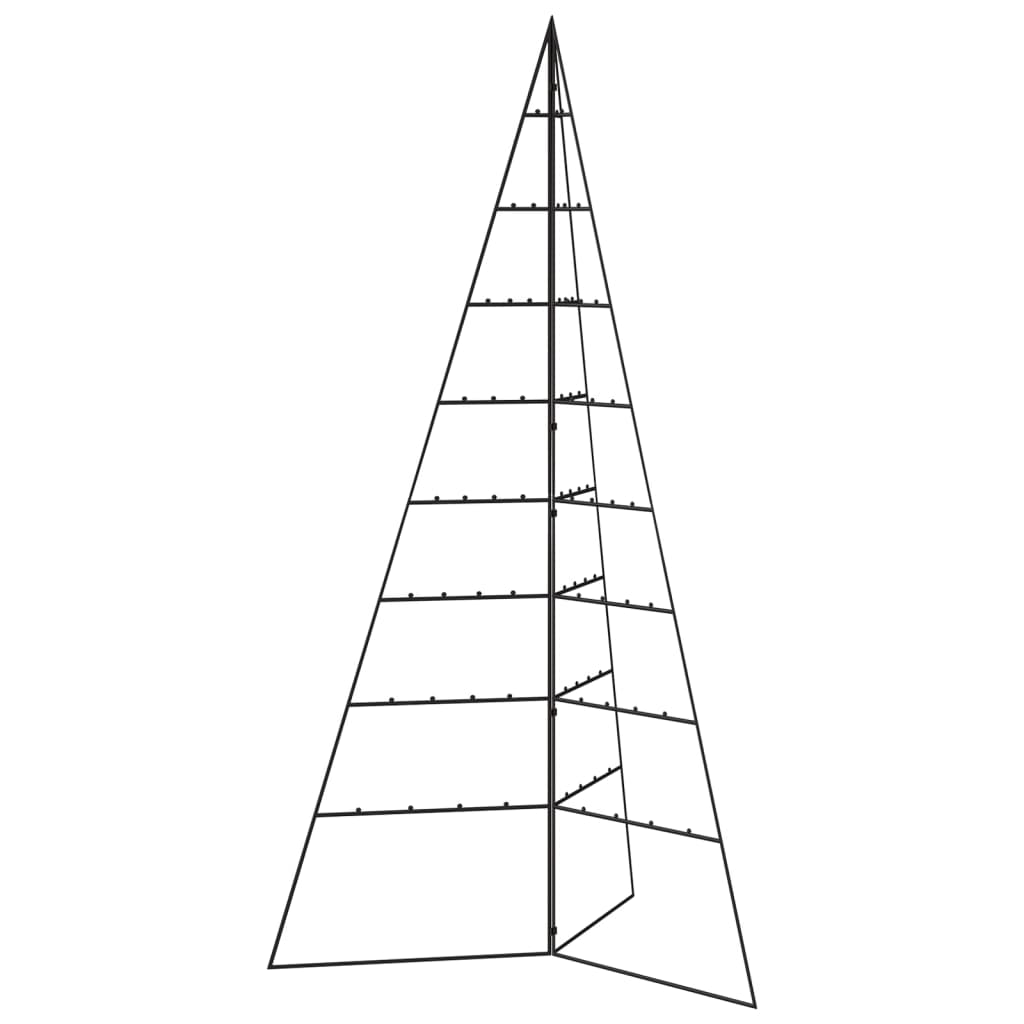 Juletre til dekorasjon metall svart 180 cm