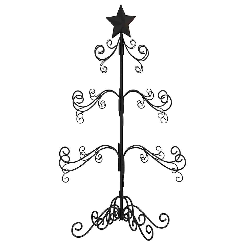 Juletre til dekorasjon metall svart 90 cm