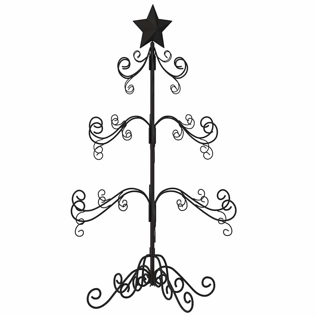 Juletre til dekorasjon metall svart 90 cm