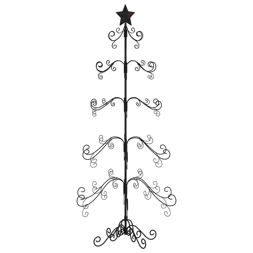 Juletre til dekorasjon metall svart 150 cm