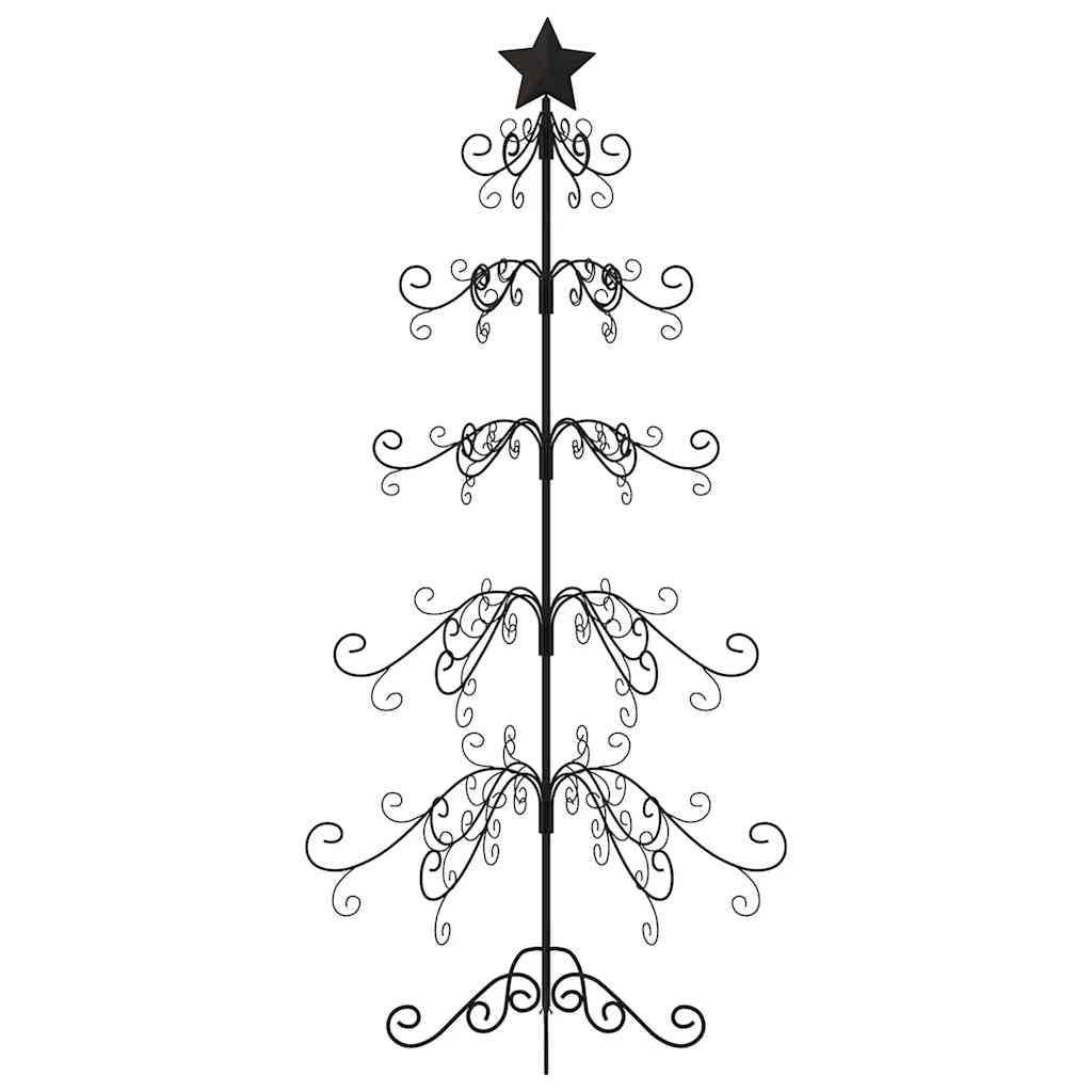 Juletre til dekorasjon metall svart 150 cm