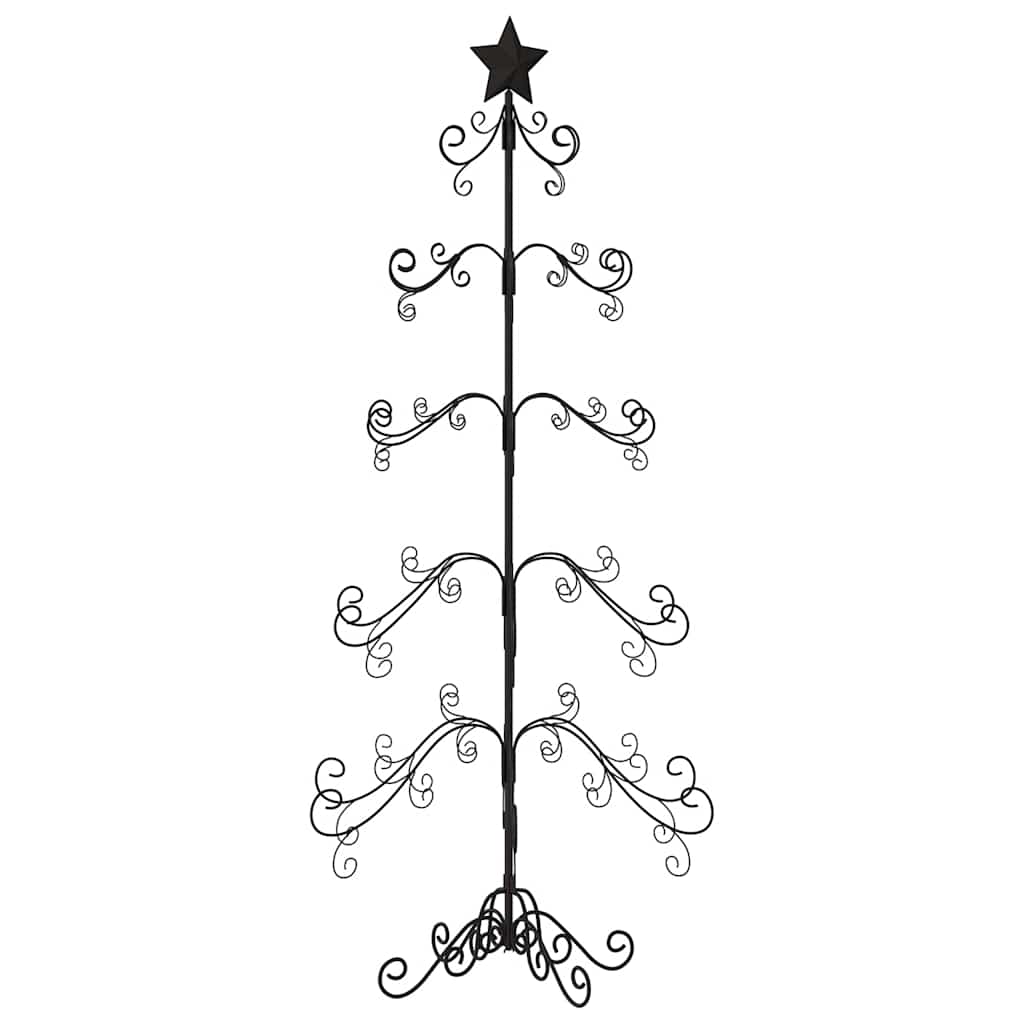 Juletre til dekorasjon metall svart 150 cm
