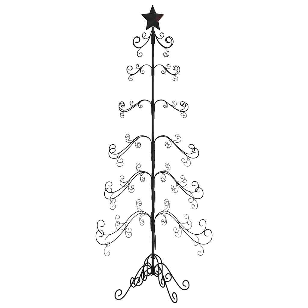 Juletre til dekorasjon metall svart 180 cm
