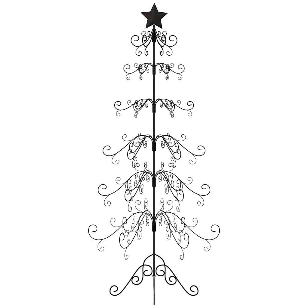 Juletre til dekorasjon metall svart 180 cm