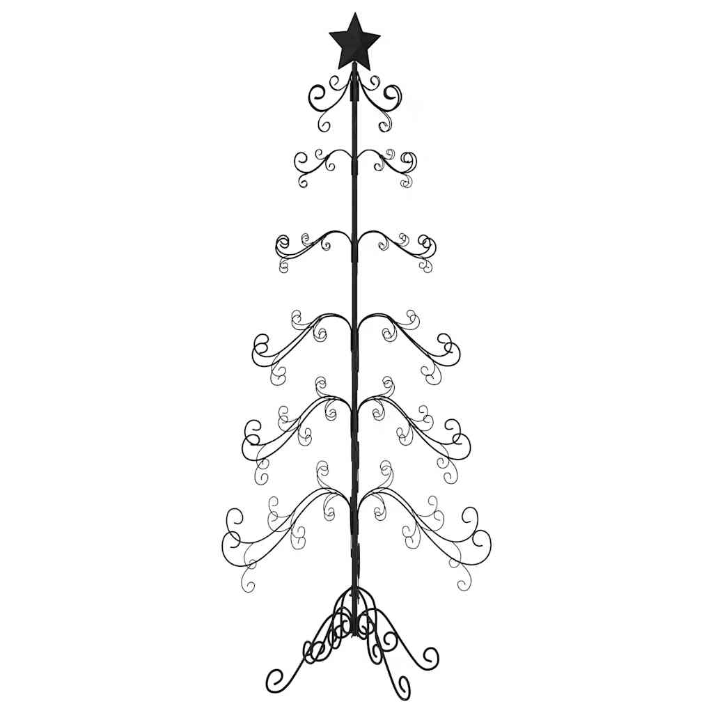 Juletre til dekorasjon metall svart 180 cm