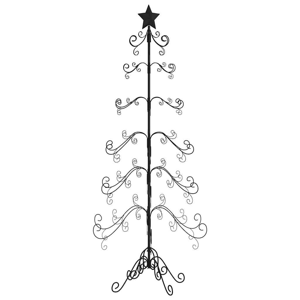 Juletre til dekorasjon metall svart 215 cm