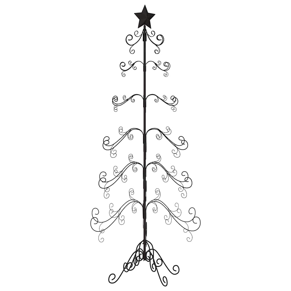 Juletre til dekorasjon metall svart 215 cm