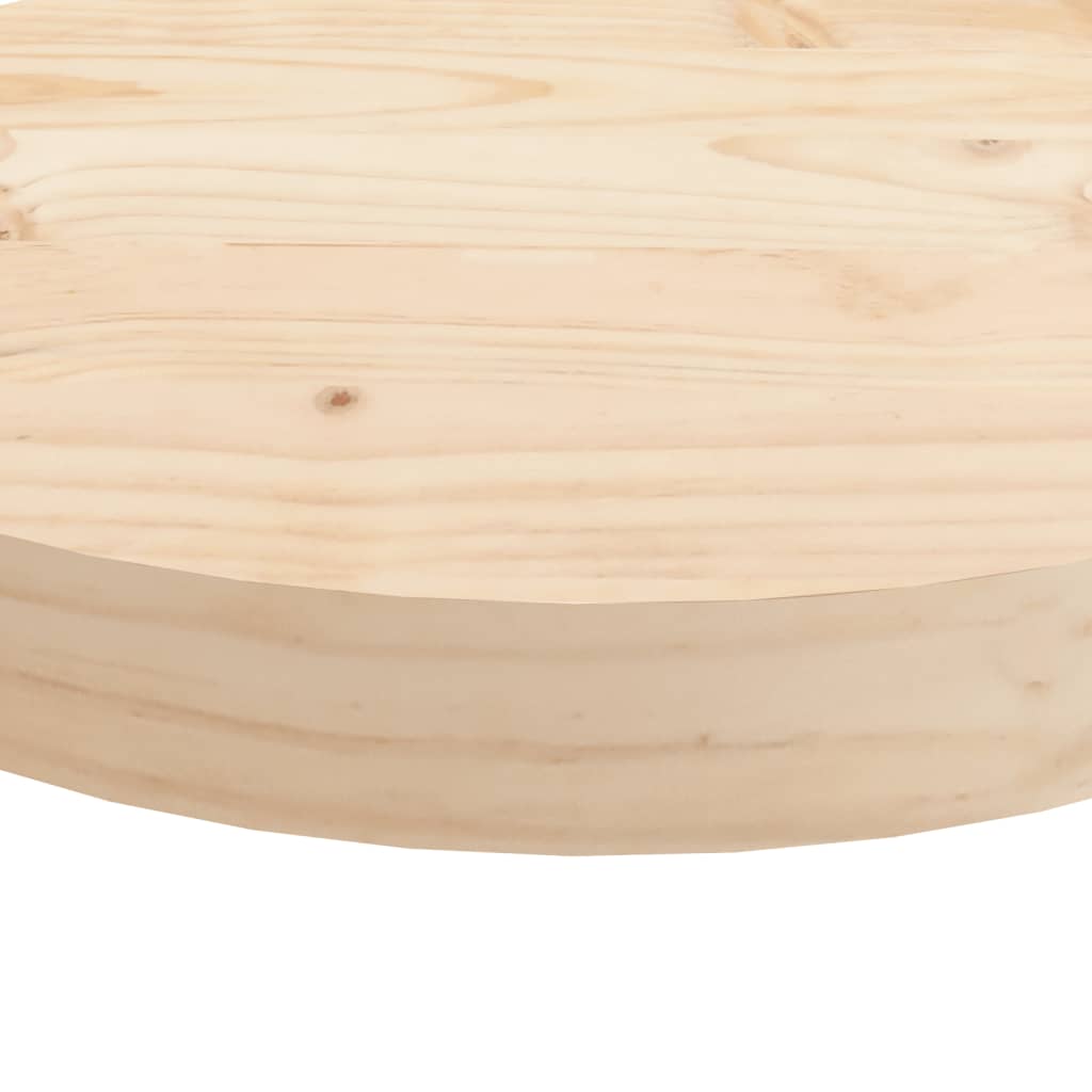 Bordplate rund Ø40x3 cm heltre furu
