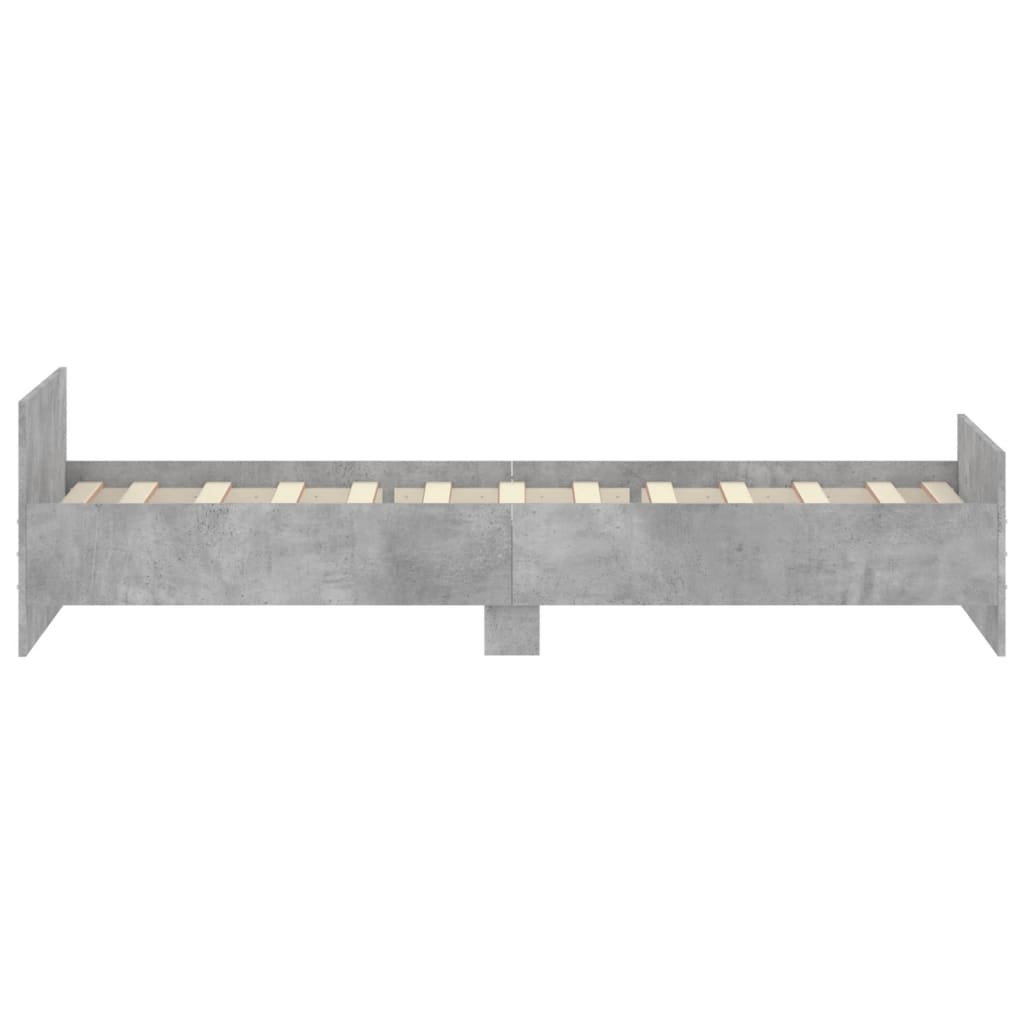 Sengeramme betonggrå 90x200 cm konstruert tre