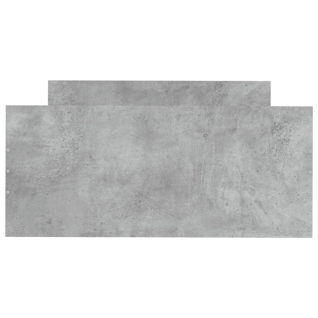 Sengeramme betonggrå 100x200 cm konstruert tre
