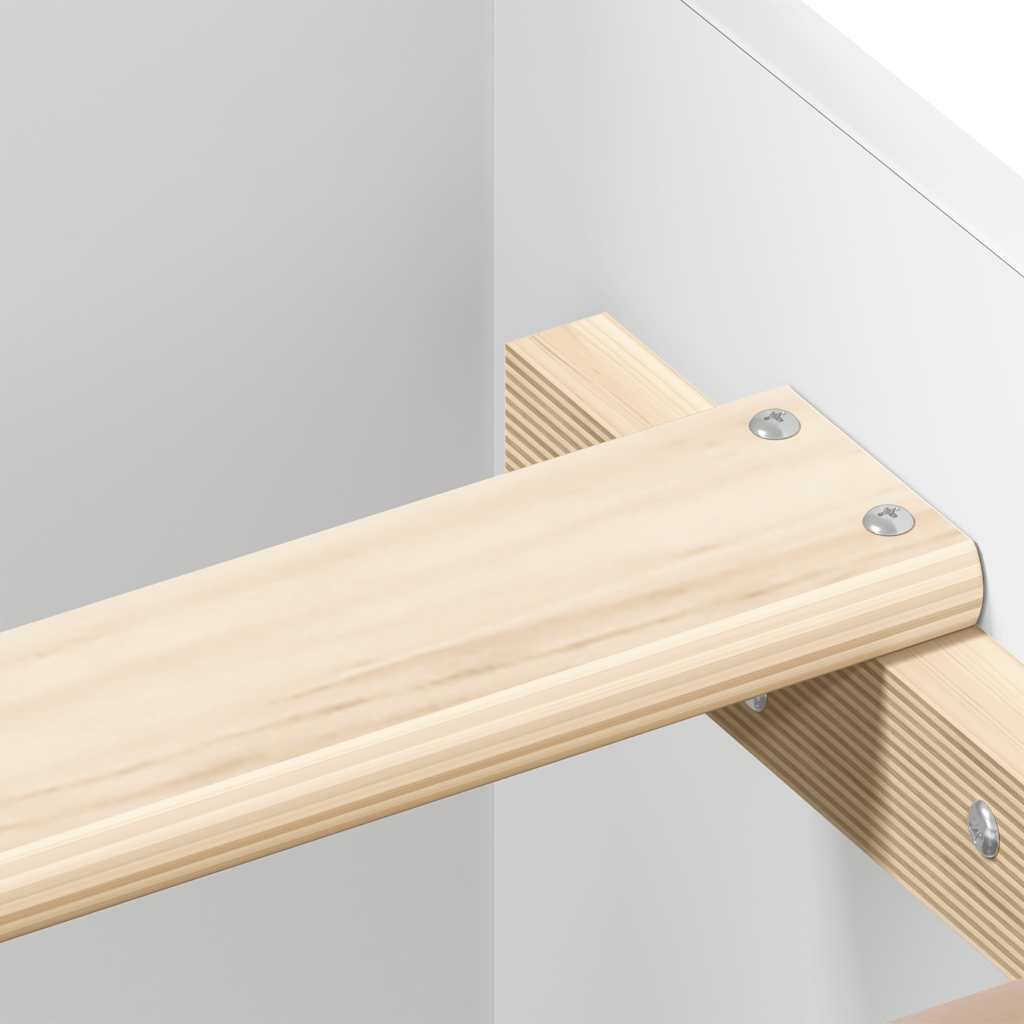 Sengeramme hvit 90x190 cm konstruert tre