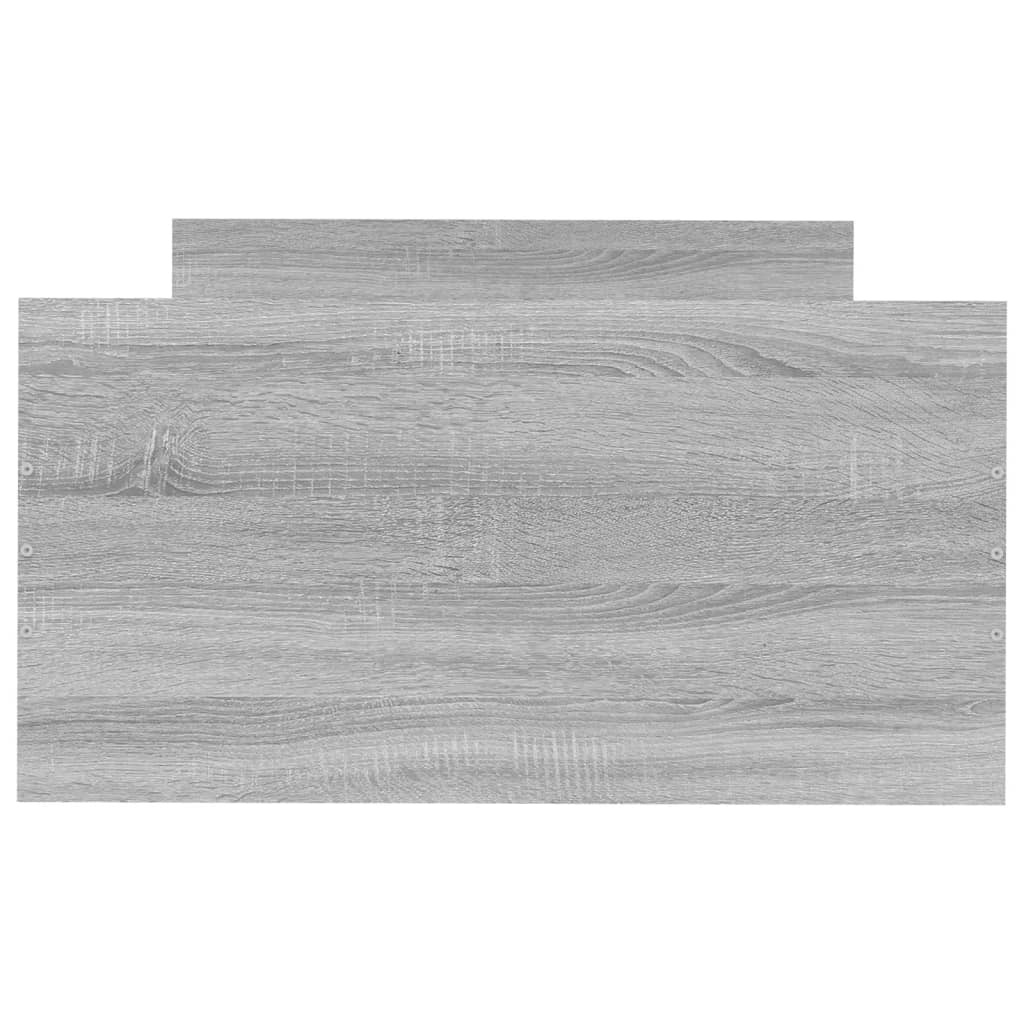 Sengeramme grå sonoma 75x190 cm konstruert tre