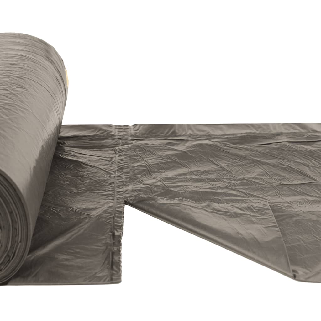 Søppelposer med snorer 250 stk svart 60 L