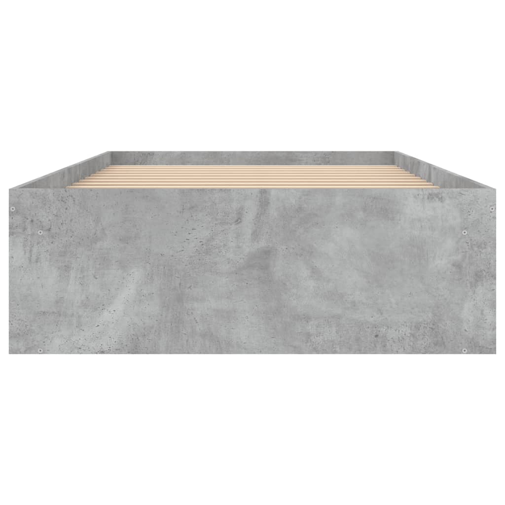 Sengeramme betonggrå 100x200 cm