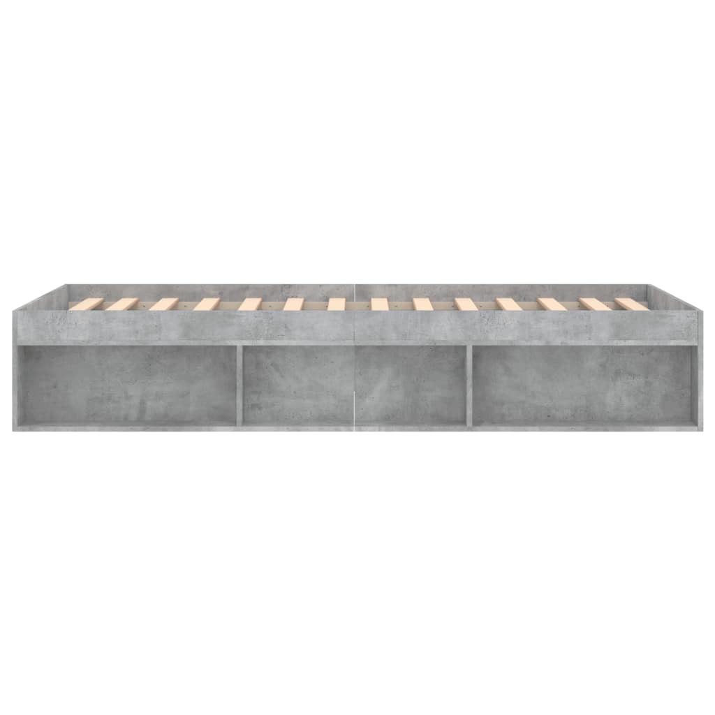 Sengeramme betonggrå 100x200 cm