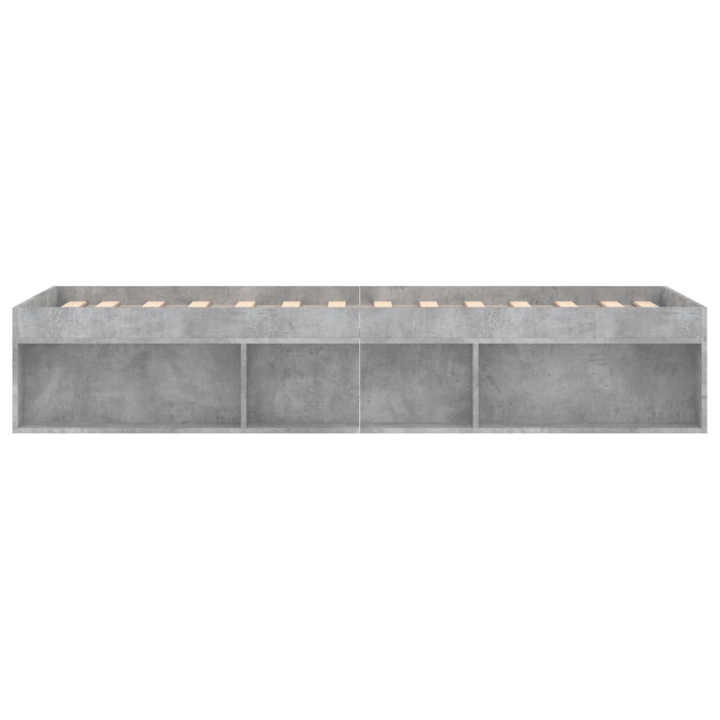 Sengeramme betonggrå 75x190 cm