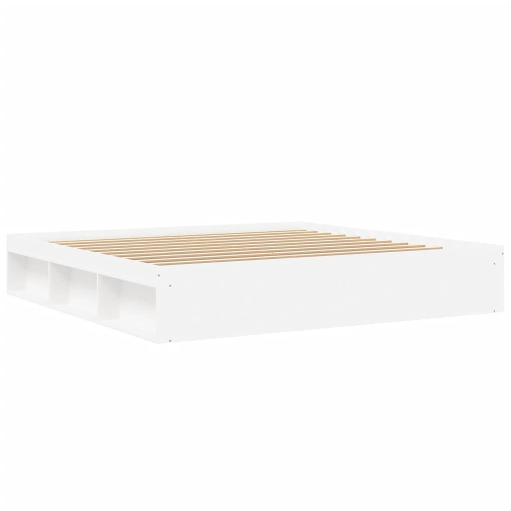 Sengeramme hvit 200x200 cm