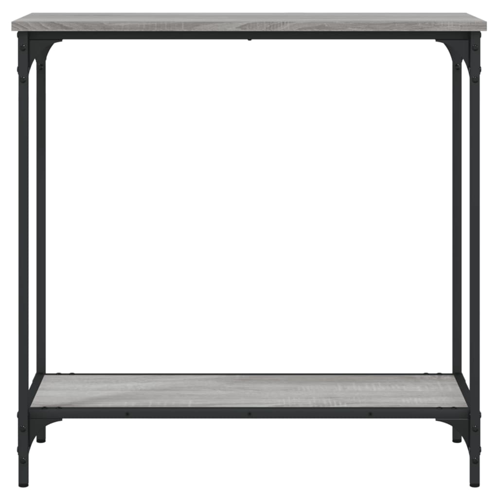 Konsollbord grå sonoma 75x30,5x75 cm konstruert tre