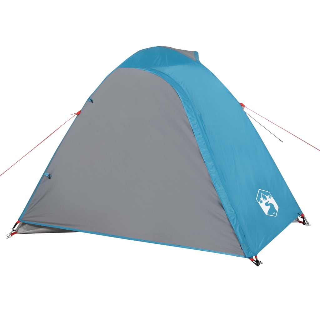 Kuppeltelt for camping 1 person blå vanntett