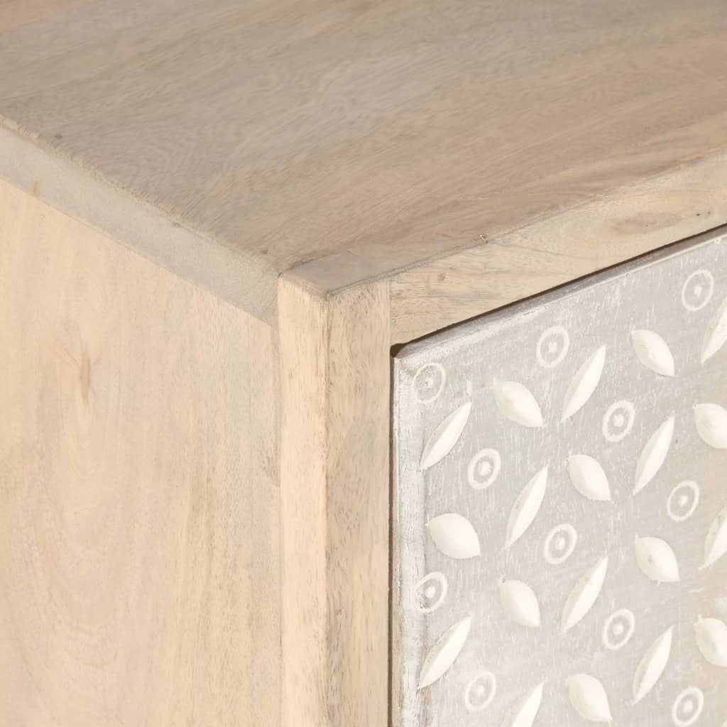 Nattbord 40x30x50 cm heltre mango og jern