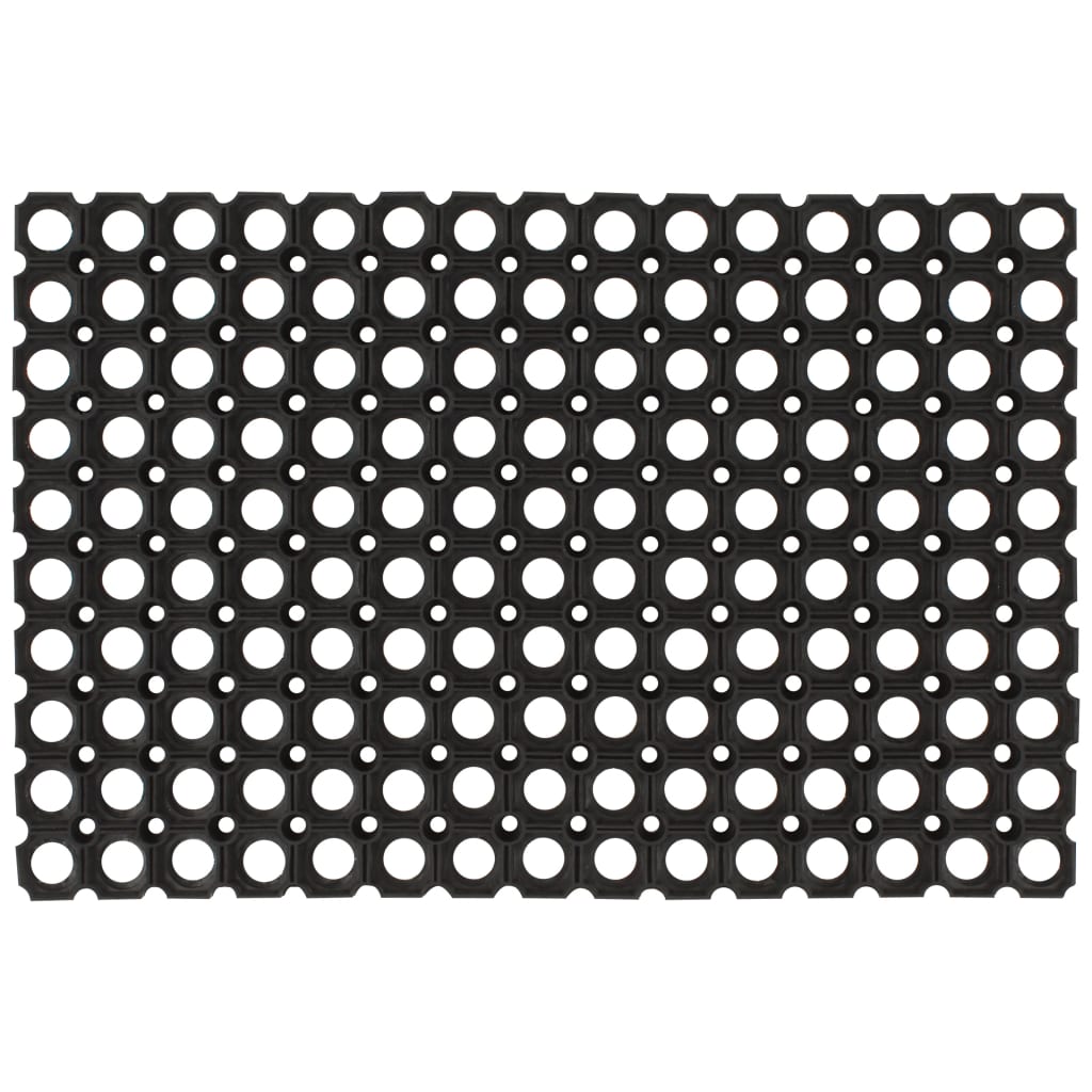 Dørmatte rektangulær 60x80 cm gummi