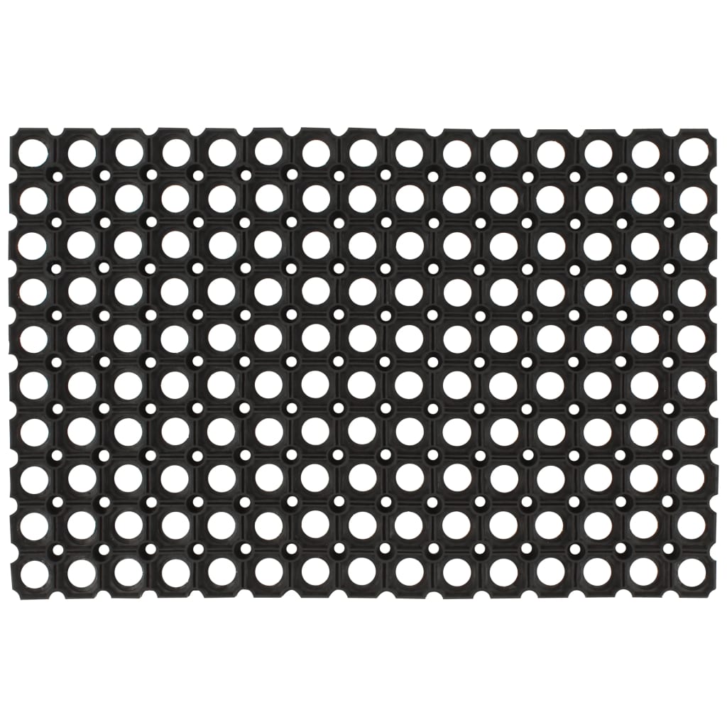 Dørmatte rektangulær 60x80 cm gummi