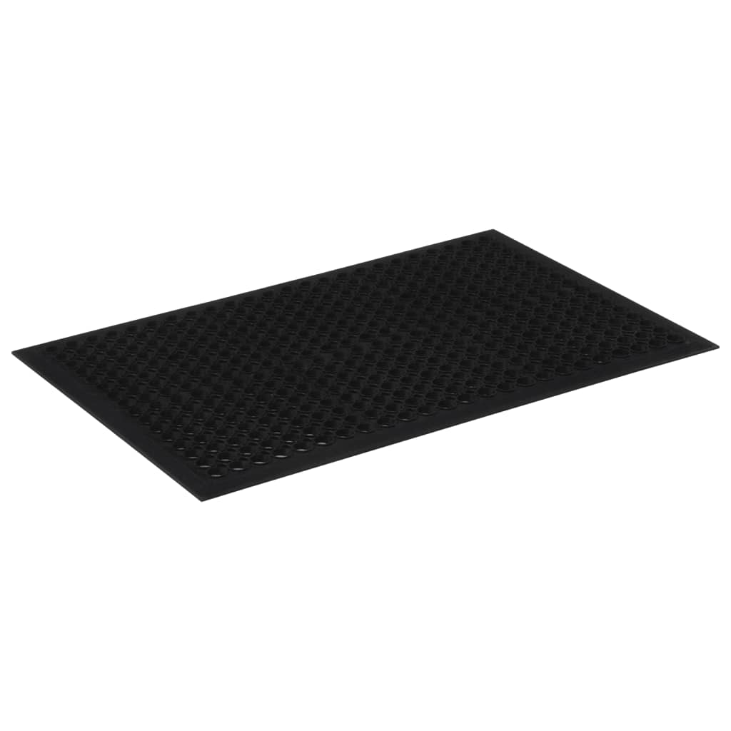 Dørmatte rektangulær 60x90 cm gummi