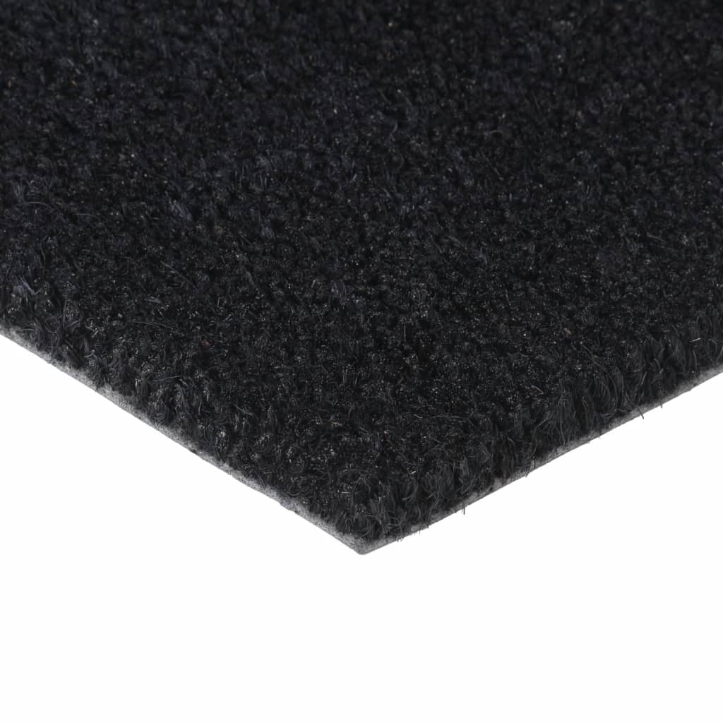 Dørmatte svart 50x80 cm tuftet kokosfiber