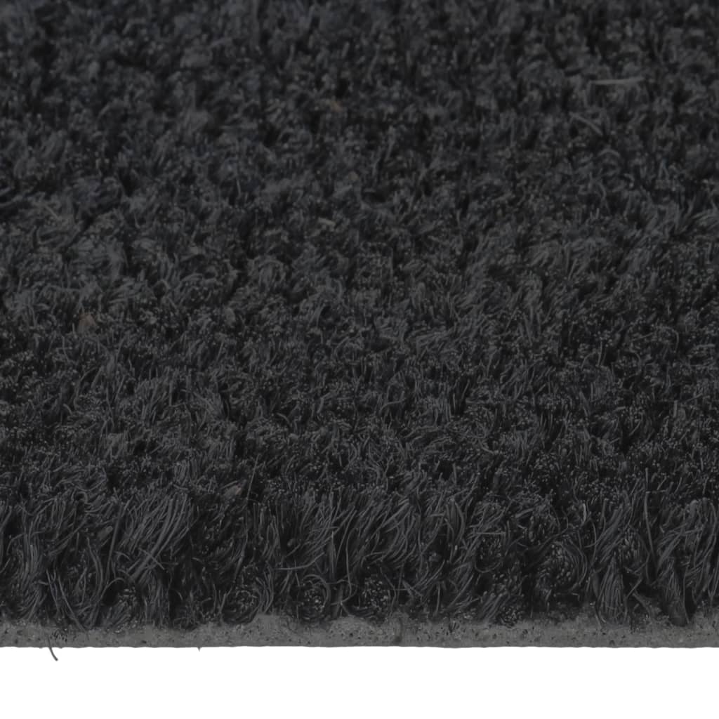 Dørmatte svart 50x80 cm tuftet kokosfiber