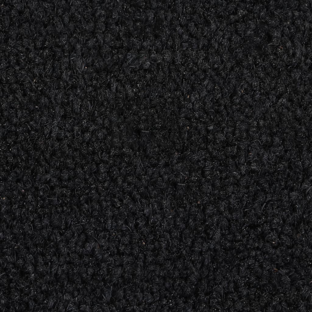 Dørmatte svart 90x150 cm tuftet kokosfiber