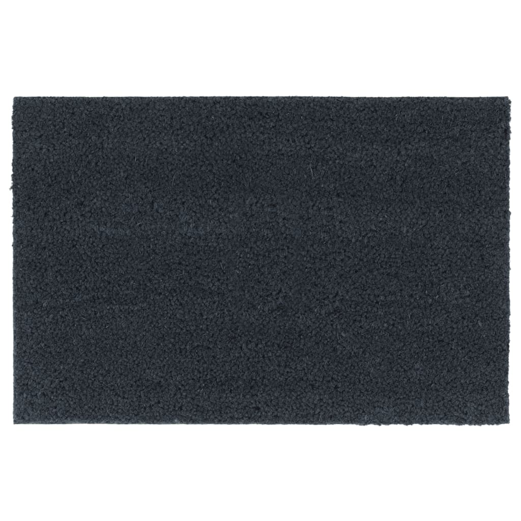 Dørmatter 2 stk mørkegrå 40x60 cm tuftet kokosfiber