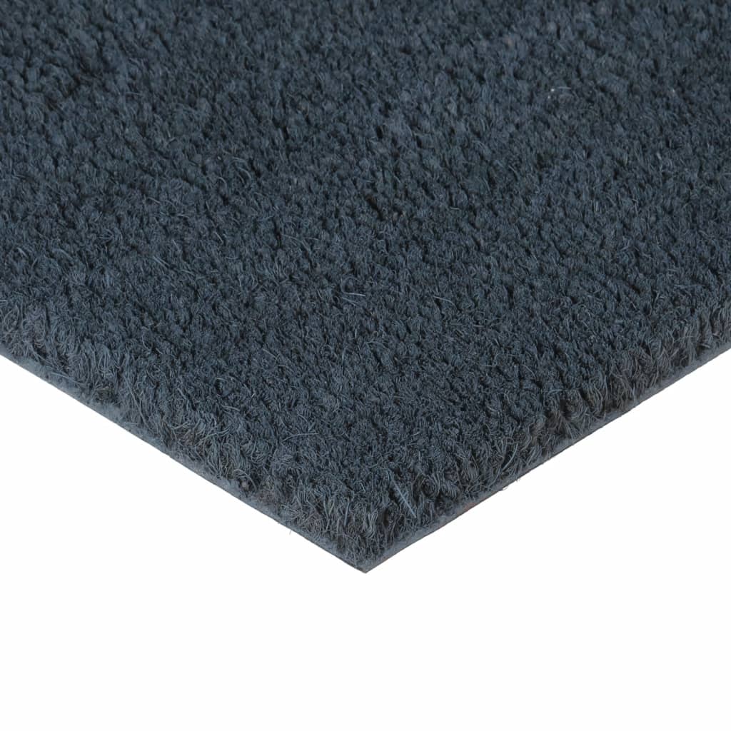 Dørmatter 2 stk mørkegrå 40x60 cm tuftet kokosfiber