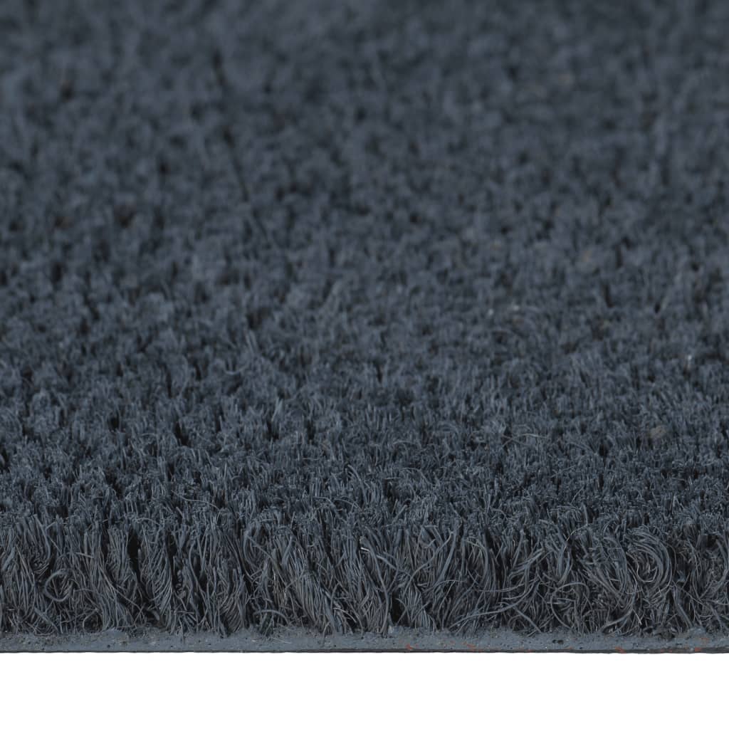 Dørmatter 2 stk mørkegrå 40x60 cm tuftet kokosfiber