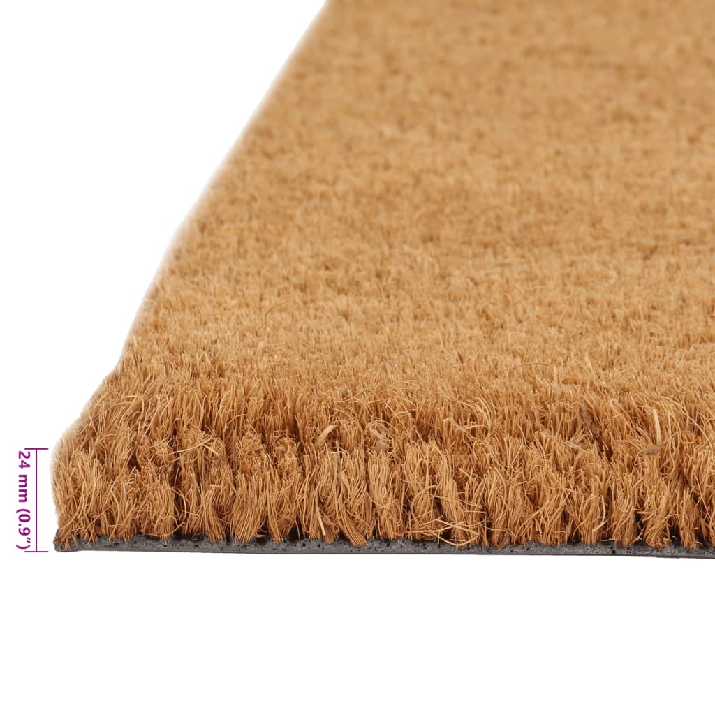 Dørmatter 2 stk naturlig 40x60 cm tuftet kokosfiber
