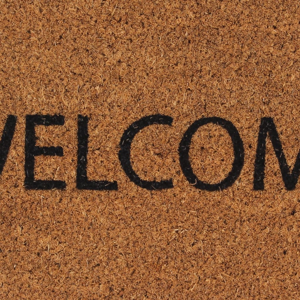 Dørmatte naturlig 45x75 cm tuftet kokosfiber