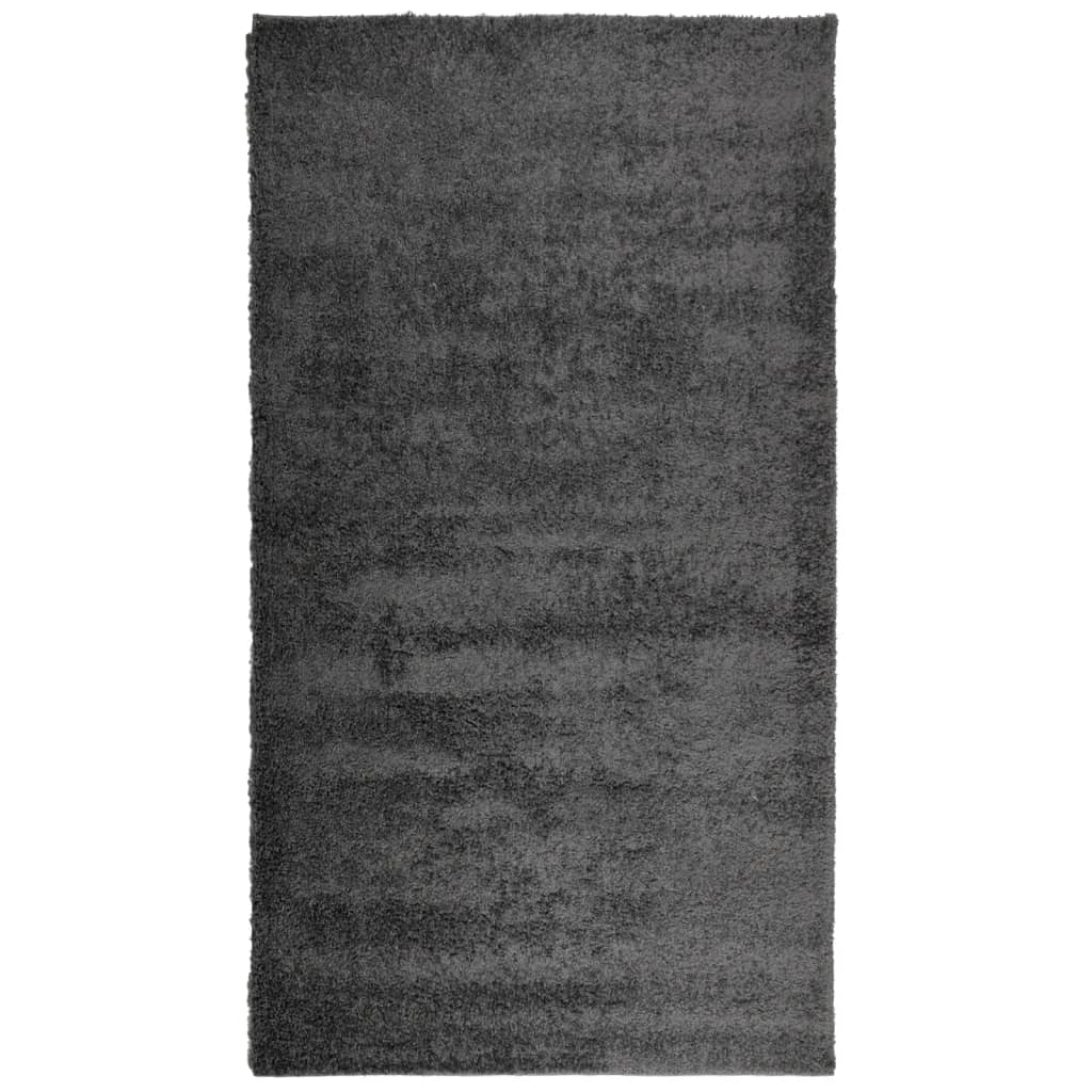 Tykt teppe PAMPLONA høy luv moderne antrasitt 60x110 cm