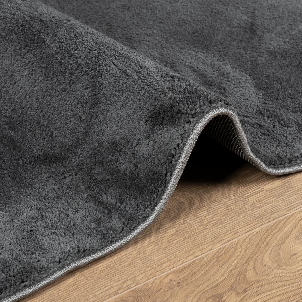 Teppe OVIEDO kort luv antrasitt 80x250 cm